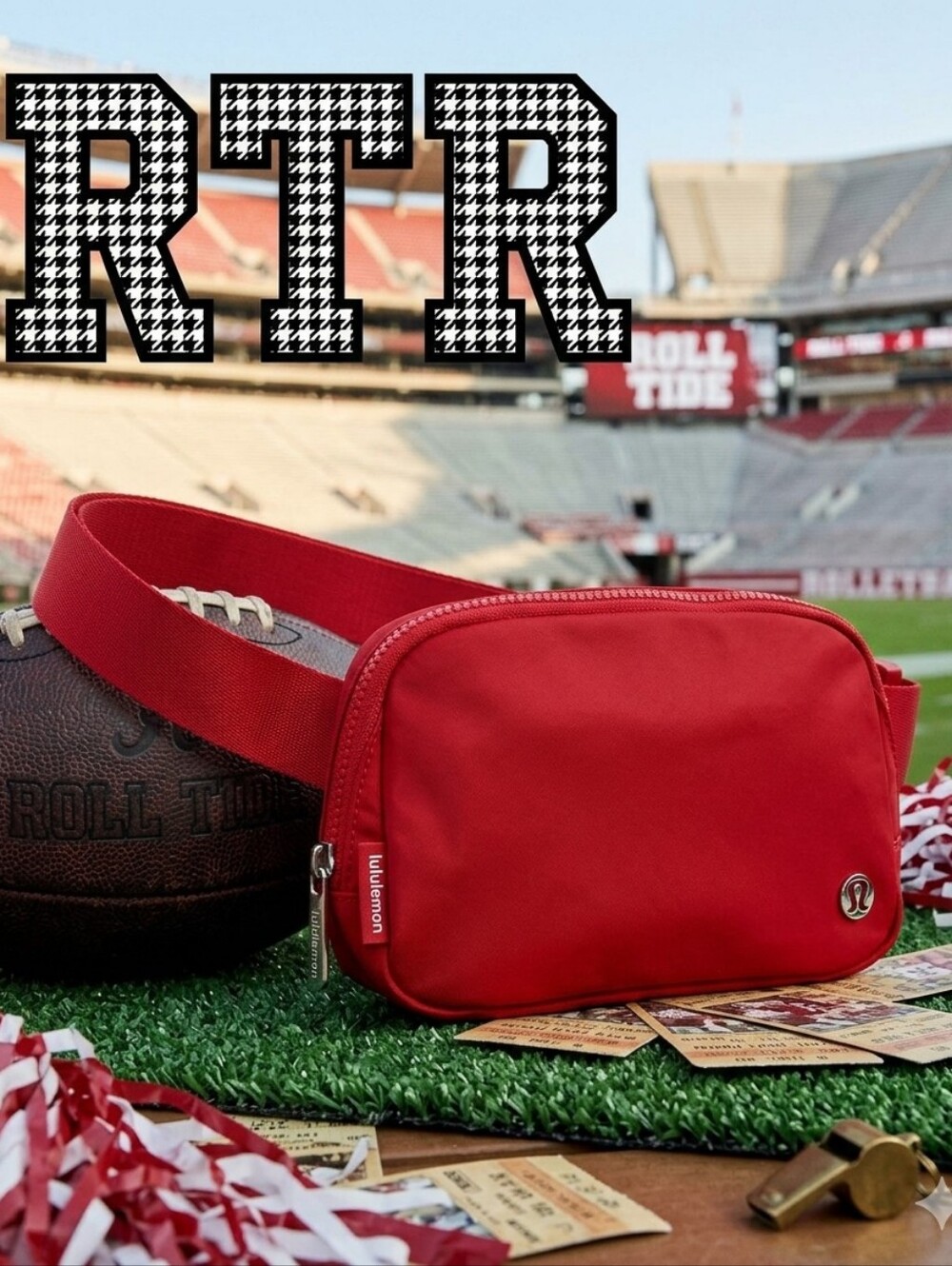 Lululemon College Crimson Everywhere Belt Bag 1L Football Back To School Bama